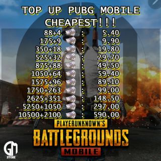 Topup Player Unknown Battleground Mobile CHEAPEST CHECK PICTURE MALAYSIA REGION ONLY