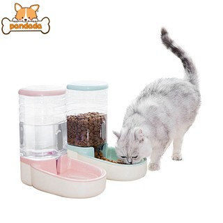 3.8L Pet Automatic Water Dispenser Cat Dog Food Feeder & Storage Container