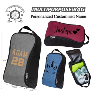 Personalized Customized Name Multipurpose Bag | Travel Bag | Shoe Bag | Sportshoes Bag | 名字鞋包鞋袋 | Nama Beg Kasut | Sukan (1)