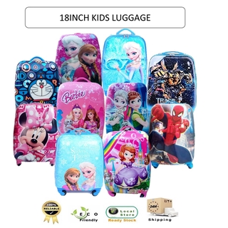 18 Inch Kid 4 Wheels Luggage Children Travel Trolley Suitcase