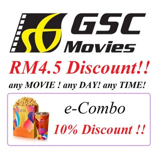 GSC Movie Ticket (RM4.5 Discount Per Ticket)