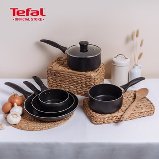 Tefal Easy Care Cookware Set/Bistro Red Cookware Set Pots & Pans - Frypan/Milkpan/Saucpan/Lid (5 Pcs)