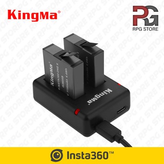 (READY STOCK) - KINGMA Dual Slot Charger + 2PCS Battery for Insta360 One X