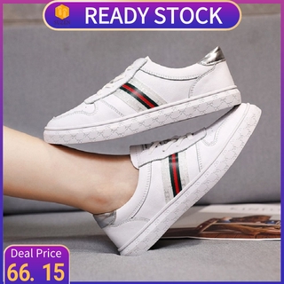 SUZEN Women Shoes Small White Shoes Running Shoes Flat Sole Shoes with Sports Shoes Leather Leisure for Student Shoes