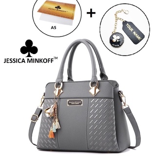 Jessica Minkoff Multi Compartment Sling Beg Women Ladies Handbag Embroidered Tote Bags Top Handle Bag (JM3857)