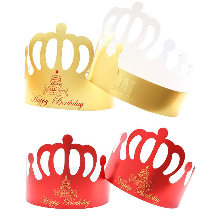 10PCS Cute Birthday Party Hats crown Baby Shower Birthday Party Decoration