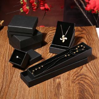 Empty Black Gift Box Ideal For Ring Necklace Watches Bracelets Jewellery Present