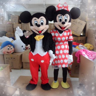 Mickey and Minnie Mascot Costume Cartoon Character Party Carnival Cosplay Cloth