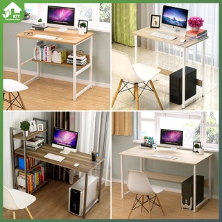 study table Office desk Writing computer desk, Suitable for Home/Living/Bedroom/Office Modern Wood Storage