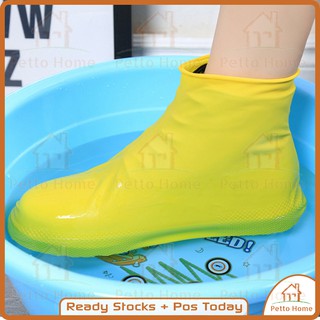 High-cut Waterproof Shoes Cover Environmental Protection Reusable Rain Boot Soft Silicone Elastic Rubber Shoes Cover