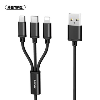 Remax 3 in 1 usb date cable Lightning for iphone Micro Type C Android Phone Charger Fast data transfer Charging 2.8A