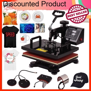 Great Discount Aibecy 12 * 15 Inch Combo Heat Press Machine 5 in 1 Sublimation Heat Transfer Multifunction Machine 360-