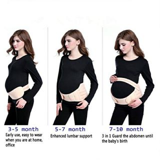 Maternity Antepartum Belt Pregnancy Support Waist Band Back Brace 孕妇托腹带护腰带