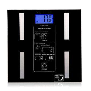 Multifunction Glass Body Fat Scale Digital LCD Bathroom Health Safe Slim Thin/Penimbang Berat Digital (1)