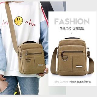 Hot Sale ◕✈Male inclined shoulder bag canvas man business briefcase leisure fashion satchel vertical