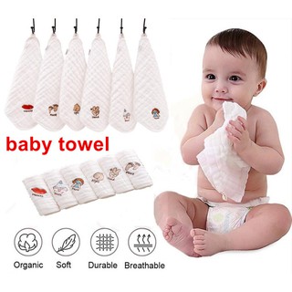 Towel Baby 100% Kain Cotton Yarn Newborn Baby Handkerchief Girl Boy Body Care Towels Toddler Absorbent Square 30x30cm Kids Towel Bath