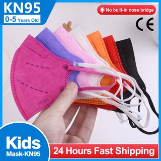 10/30/50 Pcs Kn95 Child Mask for 0-5 Years Old Kids Reusable Ffp2 Ce Approved Kid Mask Washable Cloth Masks