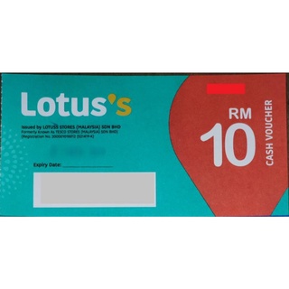Lotus/Tesco Gift Shopping Cash Voucher RM10 (Sep 2022) Baucer Baucar
