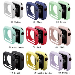 For Apple Watch Case 38mm 40mm 42mm 44mm Soft Silicone Cover for iWatch Series 1/2/3/4/5/6/SE