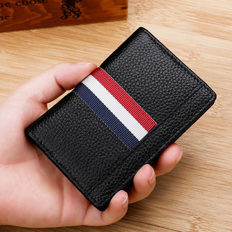 Card package card holder card leather layer leather multi-function business card holder