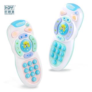 HDY Kids Early Learning Baby Toy Education Musical Light Phone Toys with Light Newborn Children Gifts Toddler Mainan bayi Music Pretend Play Infant Cartoon Remote Controller Telephone 宝宝婴儿 遥控手机 玩具 Babytoy Telefon Bayi New Born Gifts