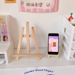 【FEIPAO】 Wooden Phone Holder Photo Frame Painting Creative Cute Tablet Pad Stand Small Easel Wedding Place Name Card Holder Stand
