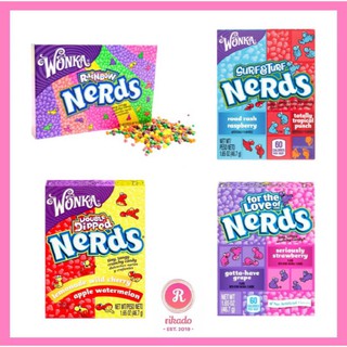 Wonka Rainbow Nerds Assorted Flavors 46.7g/141.7g tiny tangy crunchy candy sweets gula-gula import no artificial colours