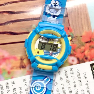 Cartoon Silicone Doraemon Cartoon Children's Watch Boy Sports Electronic Watch M