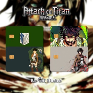 Attack on Titan Series Skin Card (Sticker cover for ATM Debit card/Credit card/Touch n Go card/Access card)