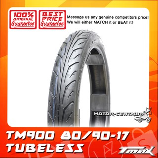 TAYAR TMAX TUBELESS TYRE TM900 (BUNGA TAJAM) 80/90-17 T-MAX