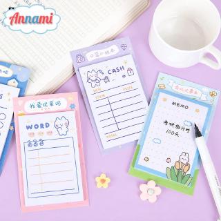 Annami 30Sheets Sticky Notes Cute Weekly Plan To Do List 30 Days Plan Memo Study Supplies