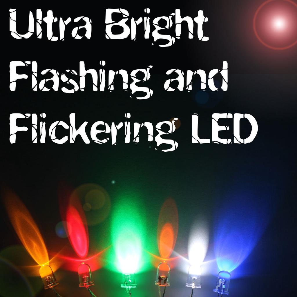 10PCS,3mm Diffused RGB Rainbow Slow Flashing Flash Red Green Blue LED Leds New