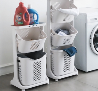 Bakul Baju Laundry 2 atau 2 tingkat / 2/3 Tier Laundry Baskets