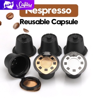 【i Cafilas】[NEPNC02] Reusable Coffee Capsule Filters Refillable Pod Basket Cup no Crema for Nespresso machine