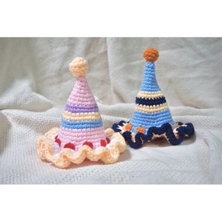 Pet Party Hat 手工编织 派对帽 Crochet Handmade 🐶🐱👶🏻