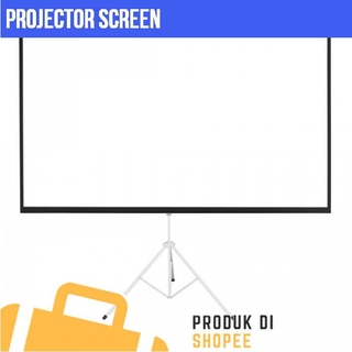 New 100 inch Portable Foldable Projector Screen with Tripod Stand 4:3