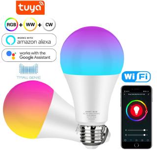 Smart Light Bulb 12w 15w Color Changing wifi Hue Light E27 RGB LED Bulb Dimmable Alexa Compatible Tuya Smart Life APP Google (1)