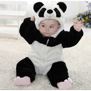 Cute Baby Boy Girl Rompers Kids Warm Winter Panda Animal Overall Autumn Winter