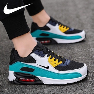 2021 New Nike Max90 Couple Models Fashion Non-Slip Wear-Resistant Shock-Absorbing Cushion Shoes Casual Large Size Running Popular Stitching Color Sports Shoes Breathable Mesh Comfortable And Soft shoes 36-47