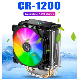 Jonsbo CR1200 2 Heat Pipe Tower CPU Cooler RGB 3Pin Cooling Fans Heatsink