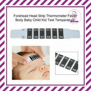 FOREHEAD HEAD STRIP THERMOMETER FEVER BABY TEST TEMPERATURE