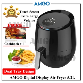 AMGO PERSHOW 5.2L Large Capacity Digital Air Fryer (Digital Display)