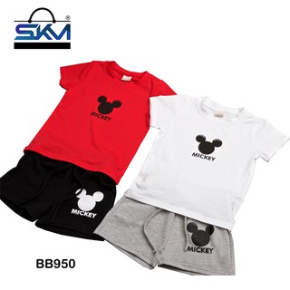 Boy Girl Clothing Kids Mickey Fashion Summer Clothes 2pcs Set Suit BB 950