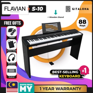[ONLINE PURCHASE ONLY] FLAVIAN S-10 88 keys Electric Digital Piano Package + Headphone