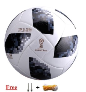 Bola Sepak 2018 World Cup Official Football Anti Slip PU Leather Soccer Bola Size 5 Size 4 (1)
