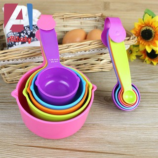 5PCS Kitchen Tools Measuring Spoons Measuring Cups Spoon Cup Baking Utensil Set Kit Measuring Tools Today Fashion