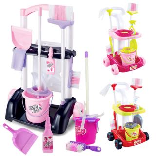 Children play house simulation mini cleaning tool boys and girls broom mop toy set
