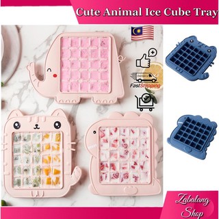 ZBS🇲🇾 Creative Cute Cartoon Design 25 Grids Ice Cube Tray & Mold Maker
