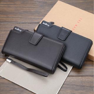 Baellerry Fashion Long Multi-function Men Leather Wallets Clutch Bag Card Holders Hand Bag