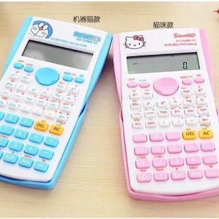 Candy Color Doraemon Calculator Science Function Computer Kitty Multi-function Student Slide Computer